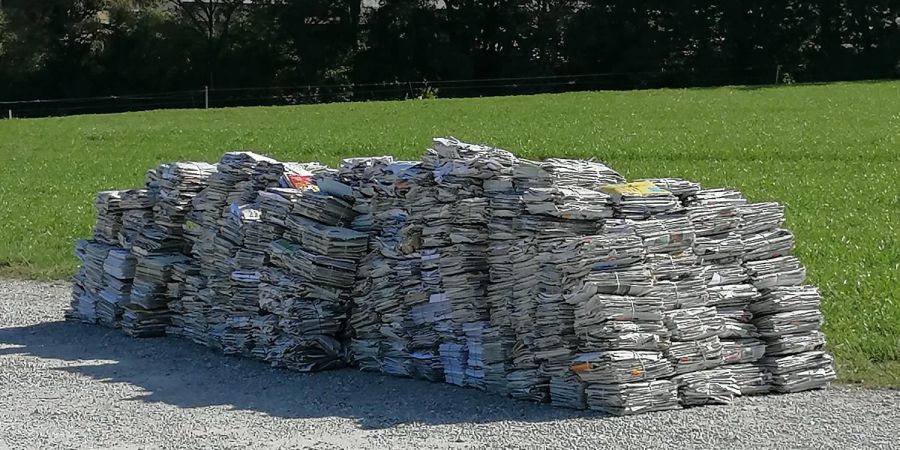 Altpapier-Berg