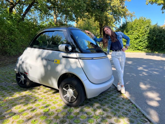 In der Schweiz, denkt Cyndie, ist die Rolle der Micro-Autos begrenzt. Microlino und Cyndie
