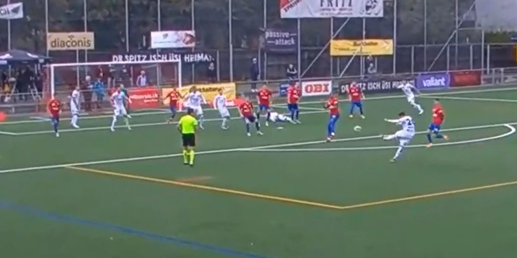 FC Breitenrain Hier trifft Captain Hurter herrlich zum Ausgleich