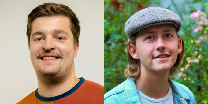 Samuel Asal (l) und Julian Gerber (r) wollen für die Jungen Grünen in den Luzerner Stadtrat. Samuel Asal Julian Gerber