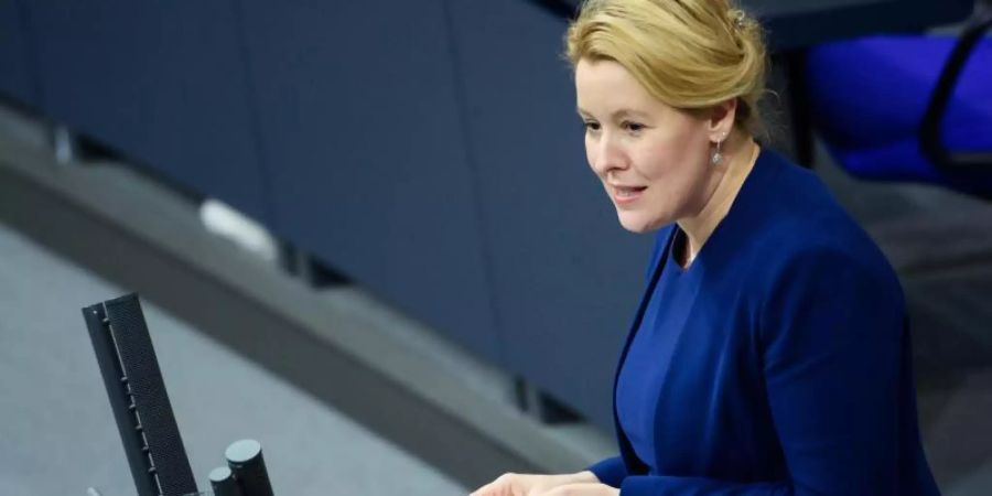 Familienministerin Franziska Giffey (SPD). Foto: Gregor Fischer/dpa