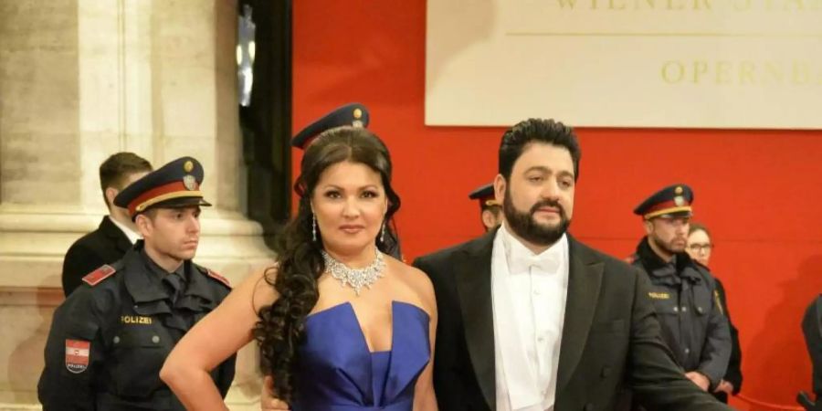 Anna Netrebko und Yusif Eyvazov müssen ihr Leben stark organisieren. Foto: Herbert Neubauer/APA/dpa