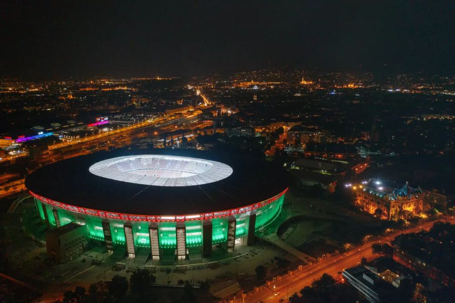 Die Puskas Arena in Budapest, Ungarn.