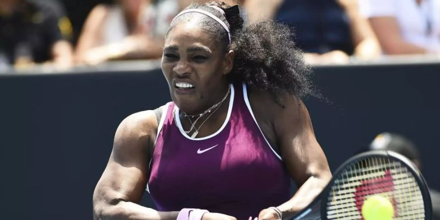 Steht in Auckland gleich zweimal im Endspiel: Serena Williams. Foto: Chris Symes/Photosport/AP/dpa