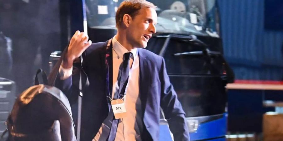 PSG-Trainer Thomas Tuchel ist mit seinem Team ins Viertelfinale der Champions League eingezogen. Foto: Franck Fife/AFP/dpa