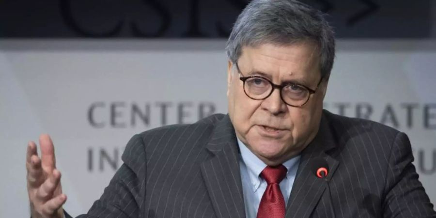 US-Justizminister William Barr hat eine aktive Unterstützung der europäischen Konkurrenz des chinesischen Technologie-Konzerns Huawei ins Gespräch gebracht. Foto: Cliff Owen/AP/dpa