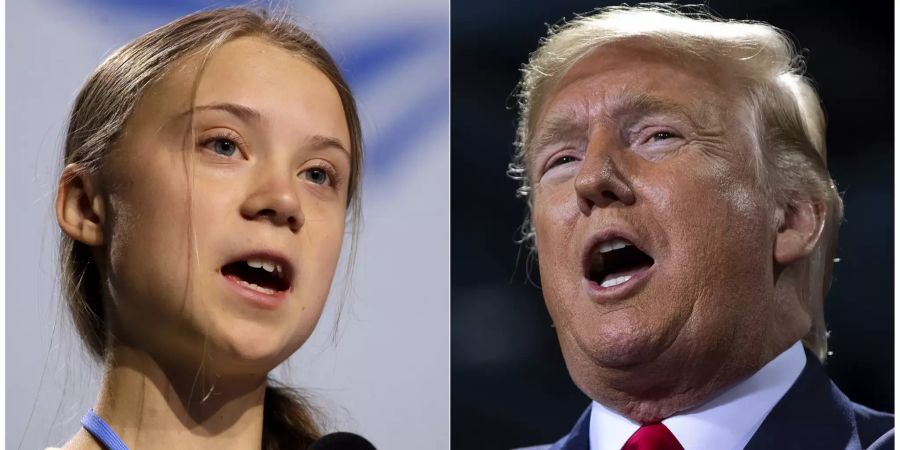 Thunberg Trump am WEF