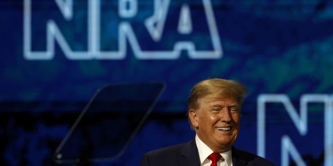 Donald Trump beim Jahrestreffen der Waffenlobby NRA. Donald Trump