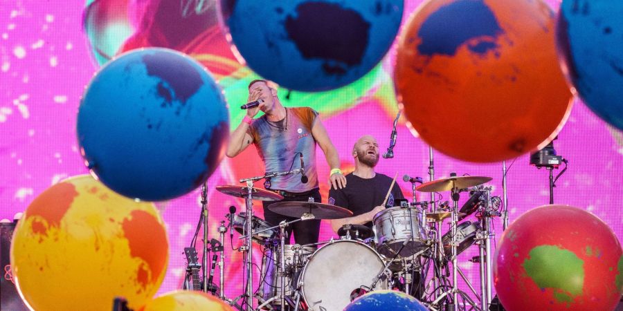 Mal bunt, mal sanft: Coldplay hat in Frankfurt eine mitreissende Show gspielt.