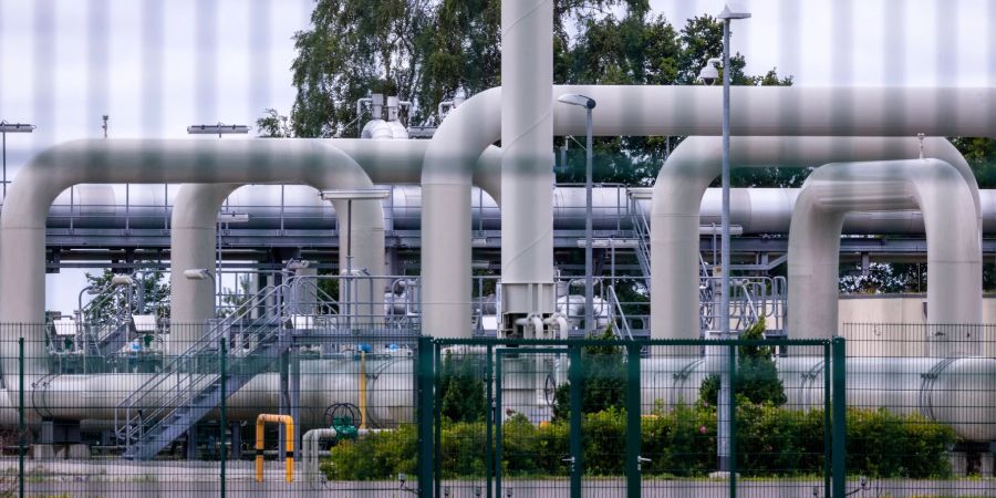 Die Gasempfangsstation der Ostseepipeline Nord Stream 1 im mecklenburgischen Lubmin.