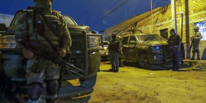 Polizei bei einem Feuergefecht in El Salto Polizei bei einem Feuergefecht in El Salto
