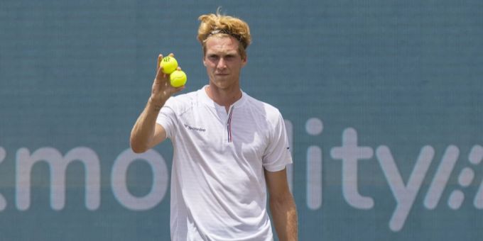 Antoine Bellier zieht gegen Roberto Bautista Agut den Kürzeren. Antoine Bellier