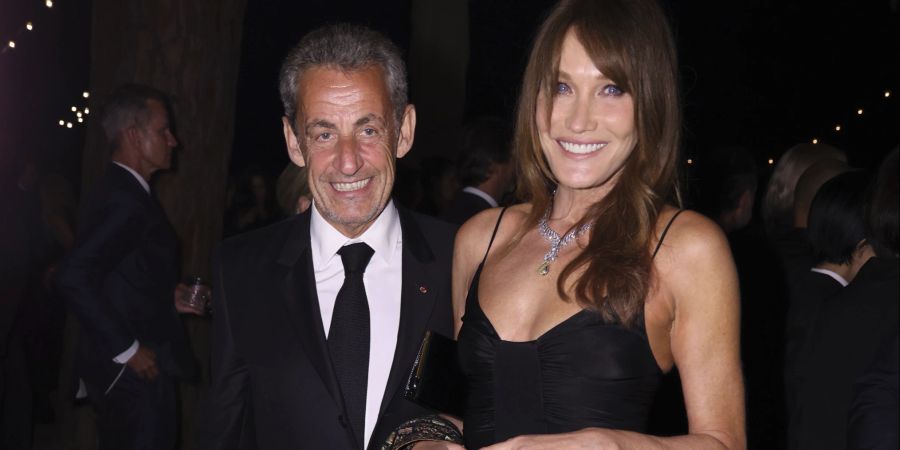 Nicolas Sarkozy und Carla Bruni am Filmfestival in Cannes.