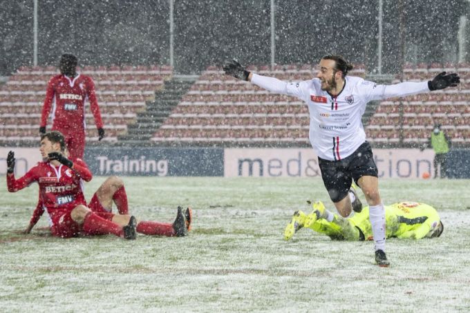 Raoul Giger (re.) verlässt den FC Aarau. Raoul Giger FC Aarau