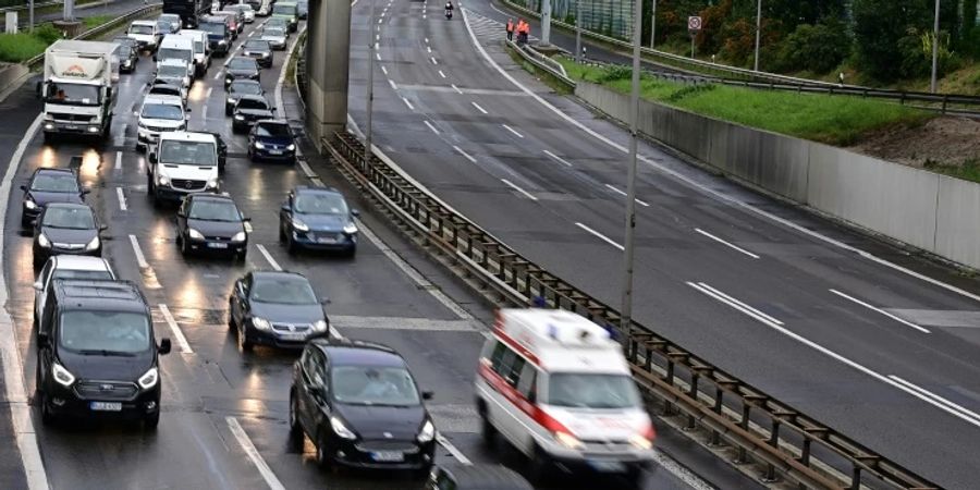 Stau auf einer Autobahn