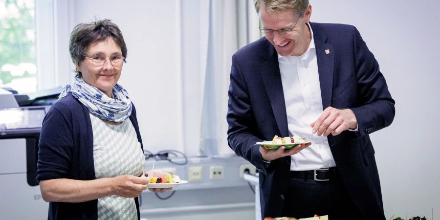 «Wir haben ein gutes Ergebnis»: Ministerpräsident Daniel Günther und Finanzministerin Monika Heinold.