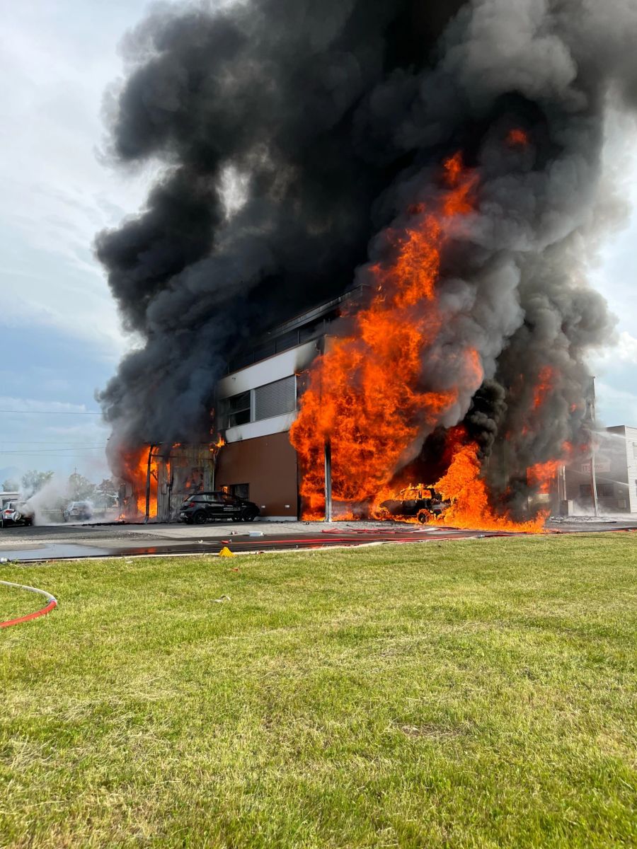 Rebstein SG Grossbrand Industriegebiet