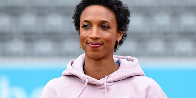 Konzentriert sich auf den Weitsprung: Malaika Mihambo. Konzentriert sich auf den Weitsprung: Malaika Mihambo.
