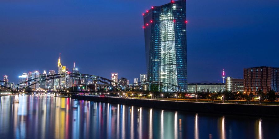 Die Europäische Zentralbank (EZB) in Frankfurt am Main.