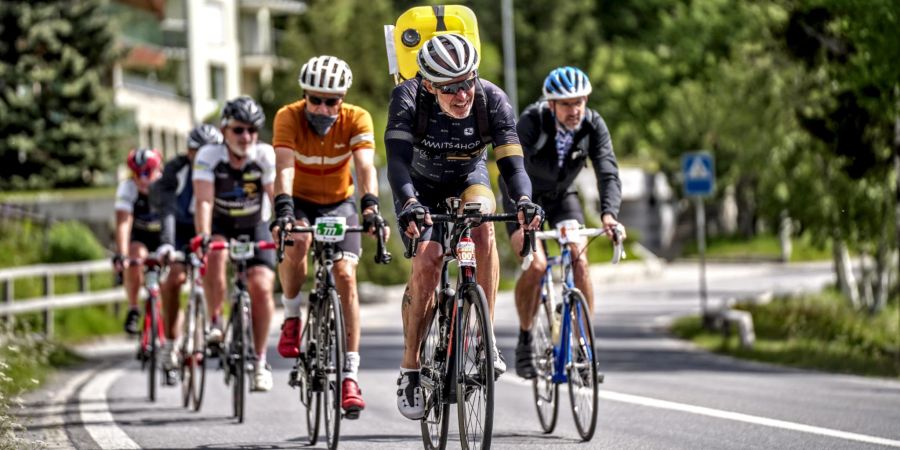 Gruppe von Radfahrern