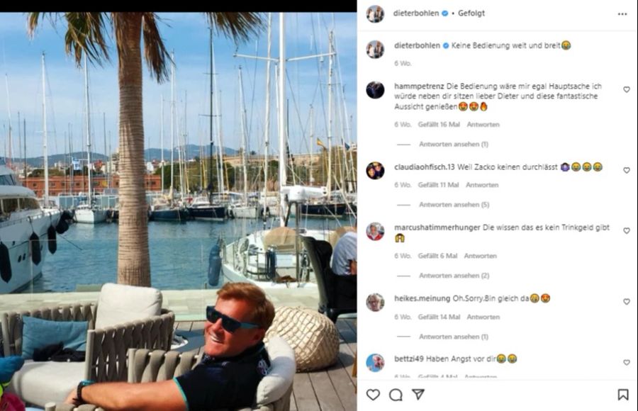 Dieter Bohlen verbringt sehr viel Zeit auf Mallorca.