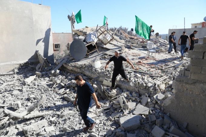 Das abgerissenen Haus des einen Palästinenser im Westjordanland. Israel