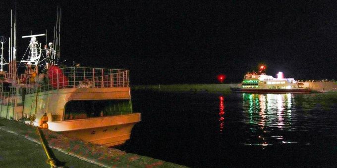 Blick auf einen Fischereihafen, von dem aus ein vermisstes Ausflugsboot am Samstag zu einer Tour in Shari auf der nördlichen Insel Hokkaido aufgebrochen ist. Blick auf einen Fischereihafen, von dem aus ein vermisstes Ausflugsboot am Samstag zu einer Tour in Shari auf der nördlichen Insel Hokkaido aufgebrochen ist.