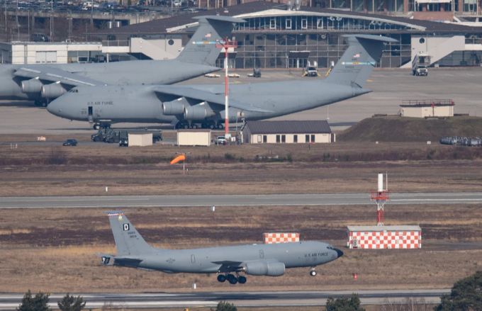 Der US-Militärstützpunkt Ramstein in Deutschland. ramstein