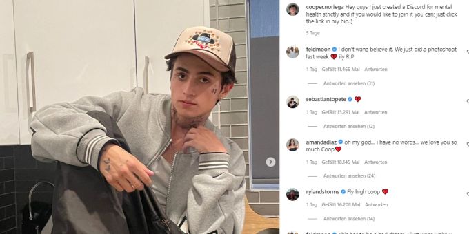 Internet-Star Cooper Noriega wurde tot aufgefunden. TikTok