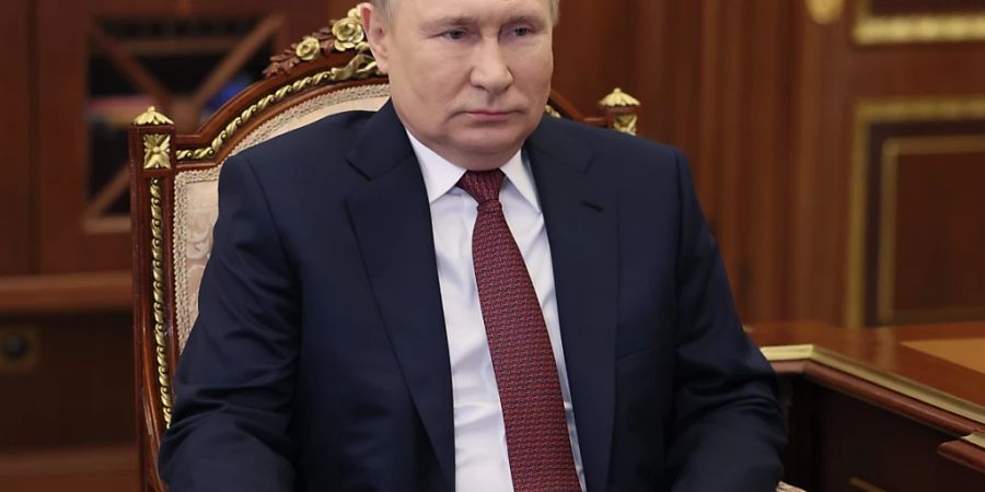 Der russische Präsident Wladimir Putin im Kreml. Foto: Mikhail Metzel/Pool Sputnik Kremlin/AP/dpa