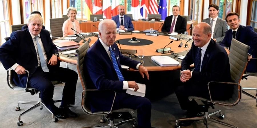 Die G7-Gipfelrunde hat über Putin gewitzelt.