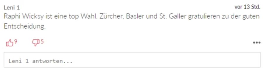 «Leni 1» findet, dass YB mit Raphael Wicky eine «top Wahl» getroffen hat.