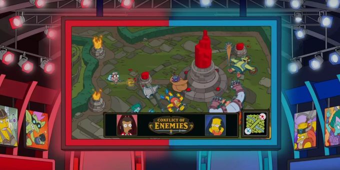 Abbild einer Szene besagter Episode über eSports. eSports Die Simpsons fox