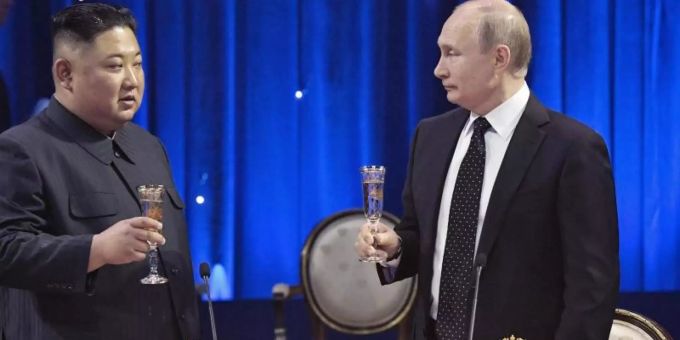 Wladimir Putin hat im nordkoreanischen Diktator Kim Jong Un einen neuen Verbündeten gefunden. (Archivbild) Ukraine-Krieg