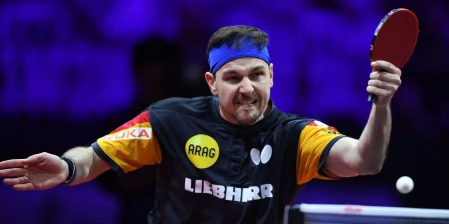 Hat sein WM-Achtelfinale abgesagt: Timo Boll. Foto: Lu Yang/Xinhua