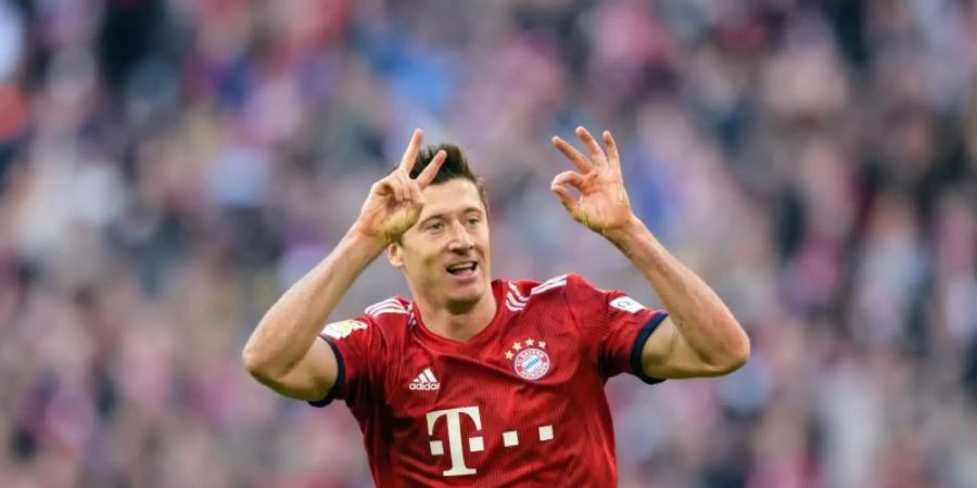 Robert Lewandowski soll sich im Bayern-Training mit Kingsley Coman gestritten haben. Foto: Matthias Balk