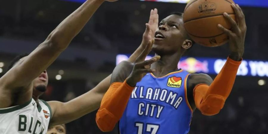 Dennis Schröder führte Oklahoma City Thunder zum Sieg. Foto: Aaron Gash/AP