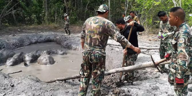 Wilderei Elefanten Thailand Wildhüter