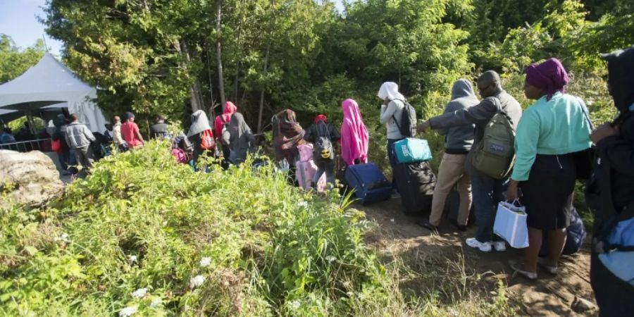 Grenzübertritt zwischen den USA und Kanada