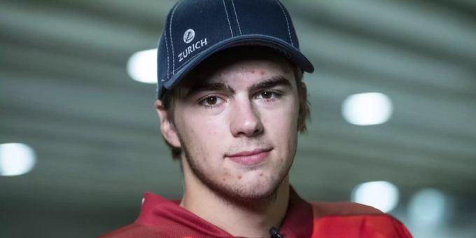 Nico Hischier während eines Prospect Camp der Schweizer Nationalmannschaft. Nico Hischier Nati
