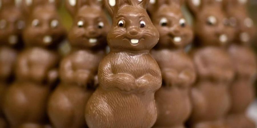 220 Millionen Schokohasen werden für das diesjährige Osterfest in Deutschland produziert. Foto: Patrick Pleul