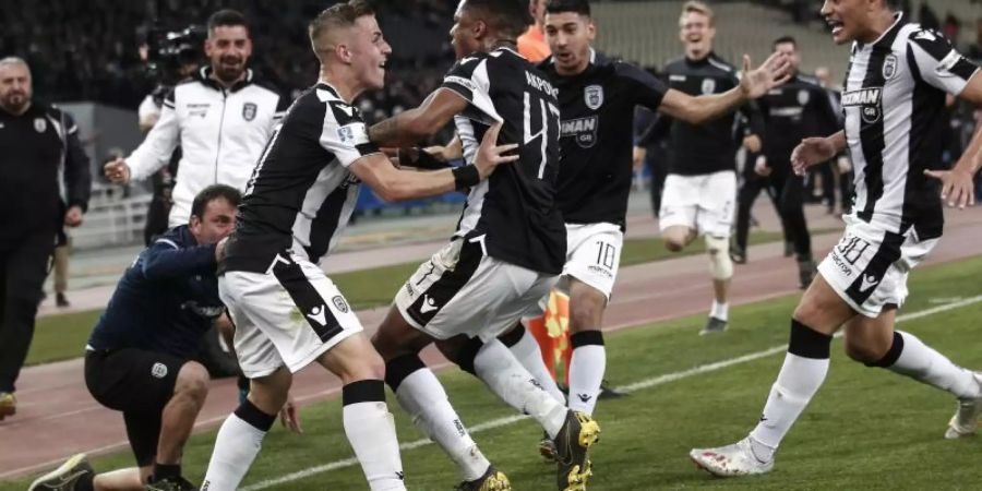 PAOK Saloniki hat auch den griechischen Pokal gewonnen. Foto: Yorgos Karahalis/AP