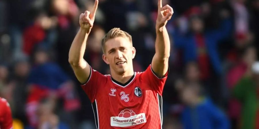 Fühlt sich wohl in Freiburg: SC-Torjäger Nils Petersen. Foto: Patrick Seeger