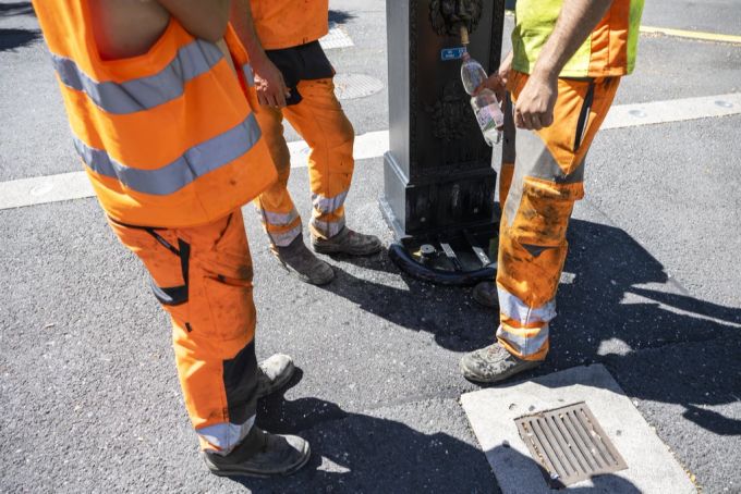 Bauarbeiter Hitze