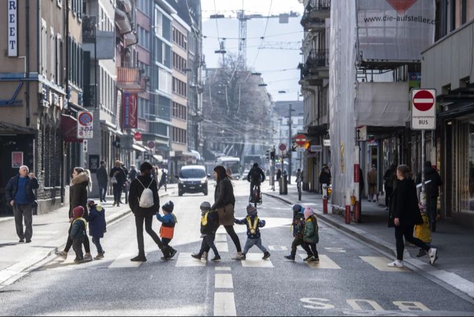 Ein Foto der Langstrasse aus dem Jahr 2020. langstrasse zürich