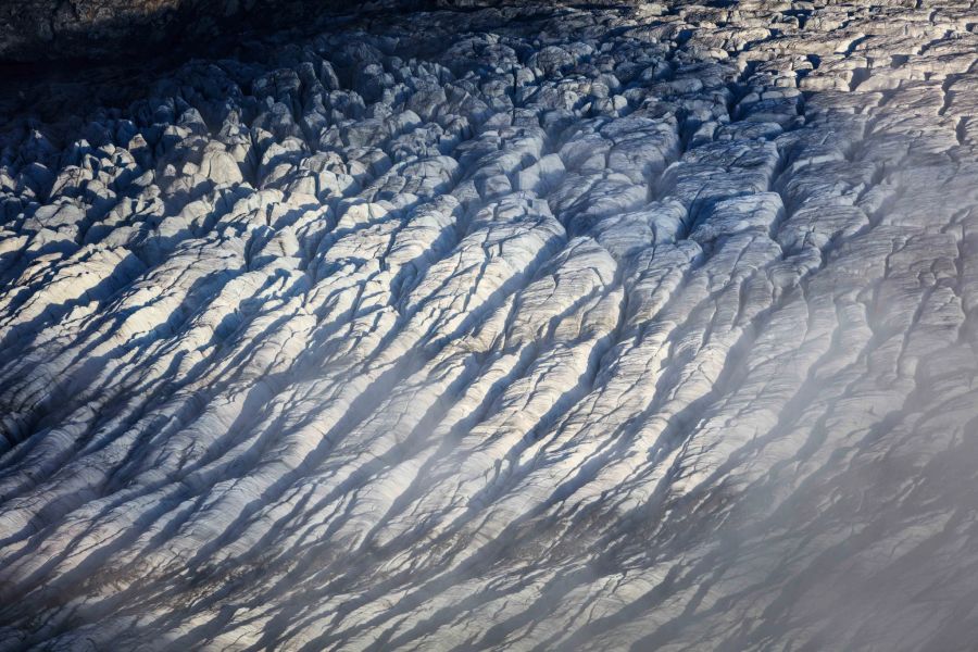 Im Aletsch-Gebiet zieht der kühle «Gletscherwind» an, heisst es.