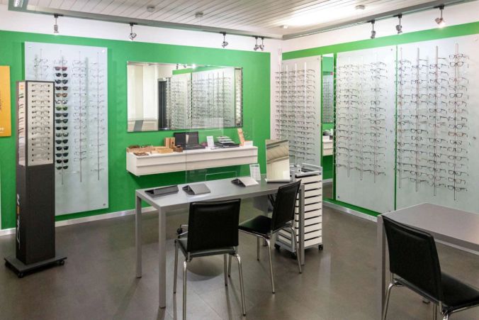 Ein Verkaufsraum des Optik Tschudi.
