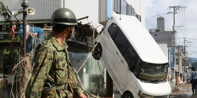 Unwetter in Japan Unwetter in Japan