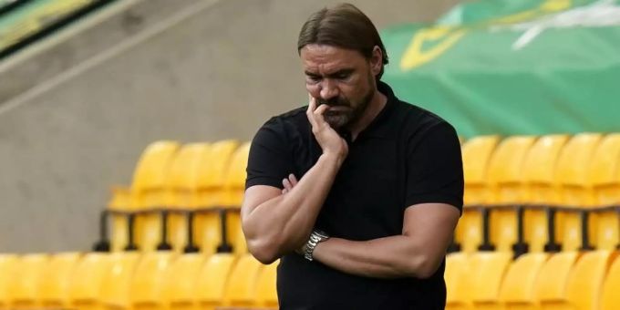 Steigt mit Norwich City ab: Trainer Daniel Farke. Foto: Tim Keeton/PA Wire/dpa Steigt mit Norwich City ab: Trainer Daniel Farke. Foto: Tim Keeton/PA Wire/dpa
