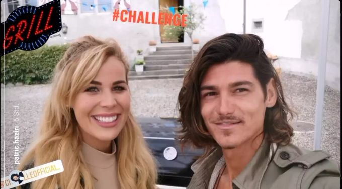 Bachelorette 2020 Chanelle und Bachelor 2019 Patric Hazri rücken am Montag für ein Selfie zusammen. Bachelorette 2020
